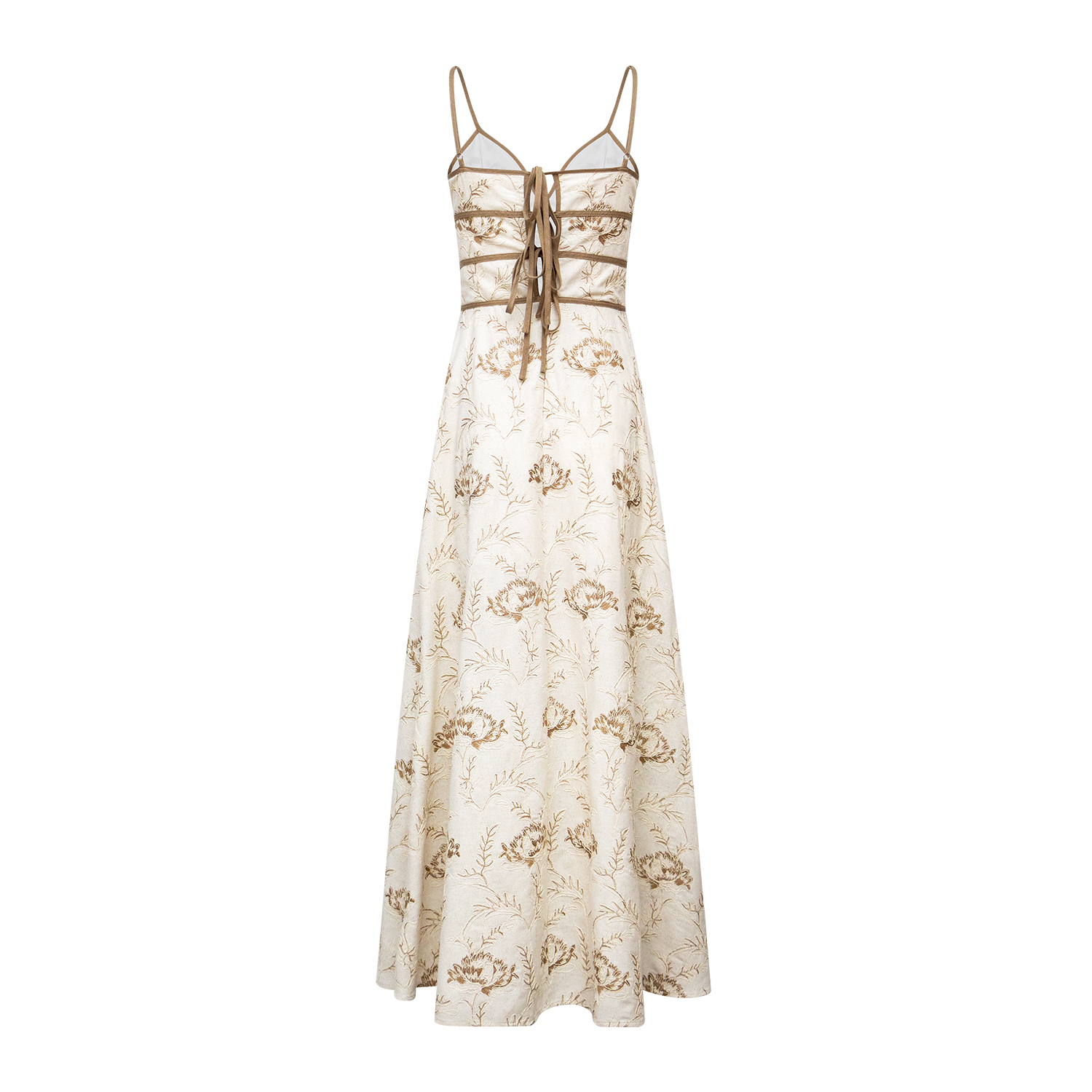 New 3D Embroidered Strap Dress