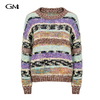 New color spliced pullover sweater