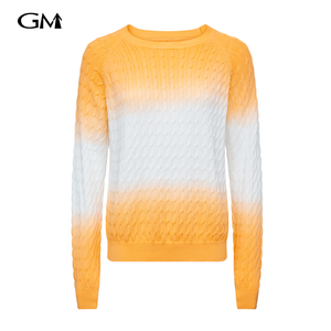 Fashion gradient knitted pullover top