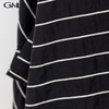 Summer striped medium length sleeveless coat