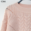 Round Neck Cotout Knit Top