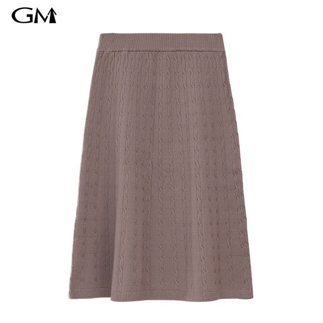 New Knitted Elastic Waist Skirt