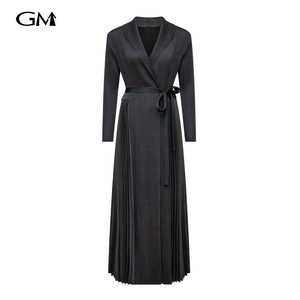 New V-neck suit long dress
