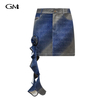 New gradient denim skirt