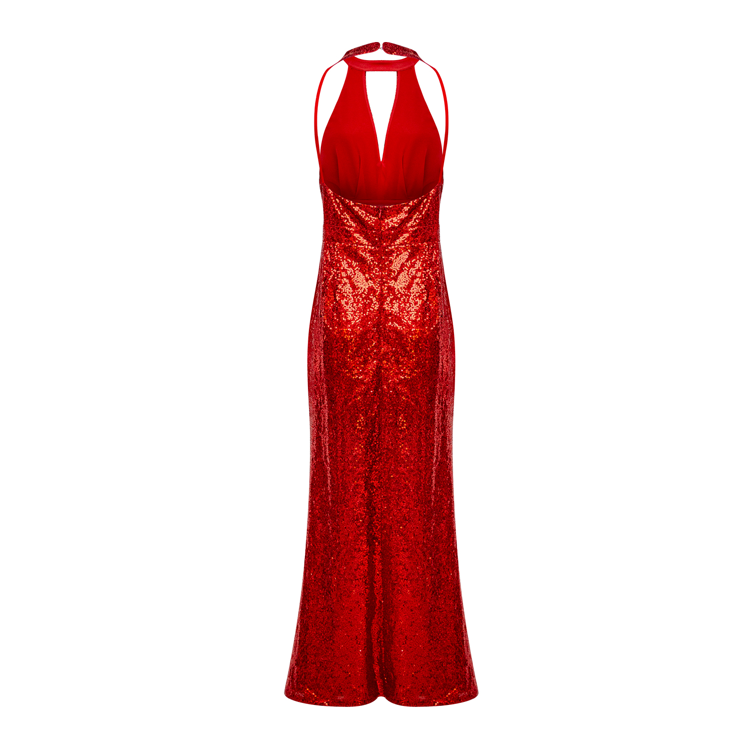 New solid color sequin dress