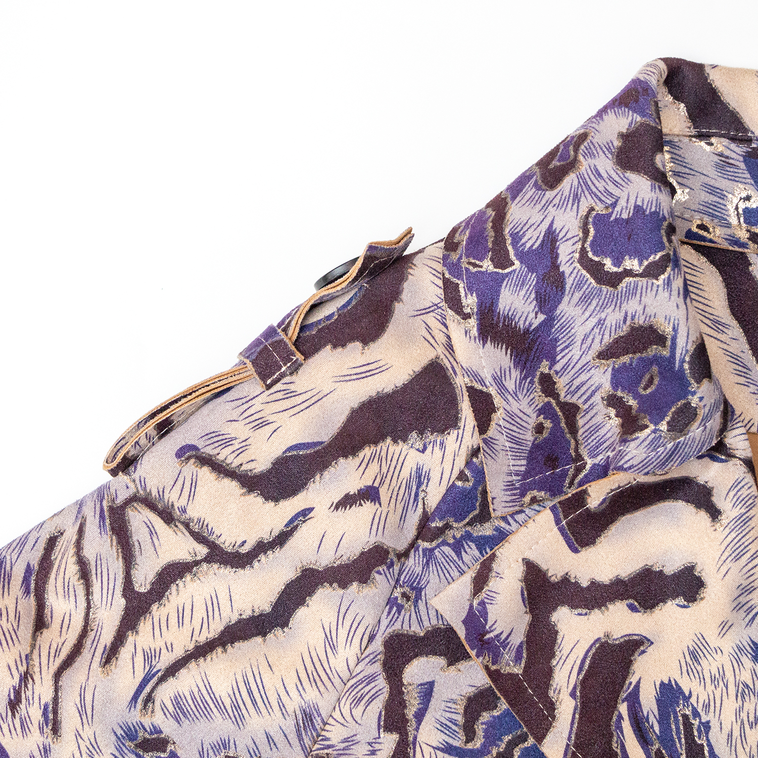New exquisite printed lapel windbreaker
