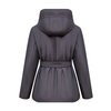 New hooded waist cinching slimming cotton jacket