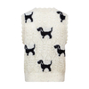 New puppy pattern knitted vest