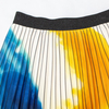 Minimalist printed pleated skirt