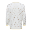 New polka dot printed round neck knitted top