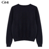 Stylish and simple round neck knitted top