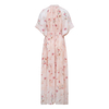 New printed round neck short sleeved dress