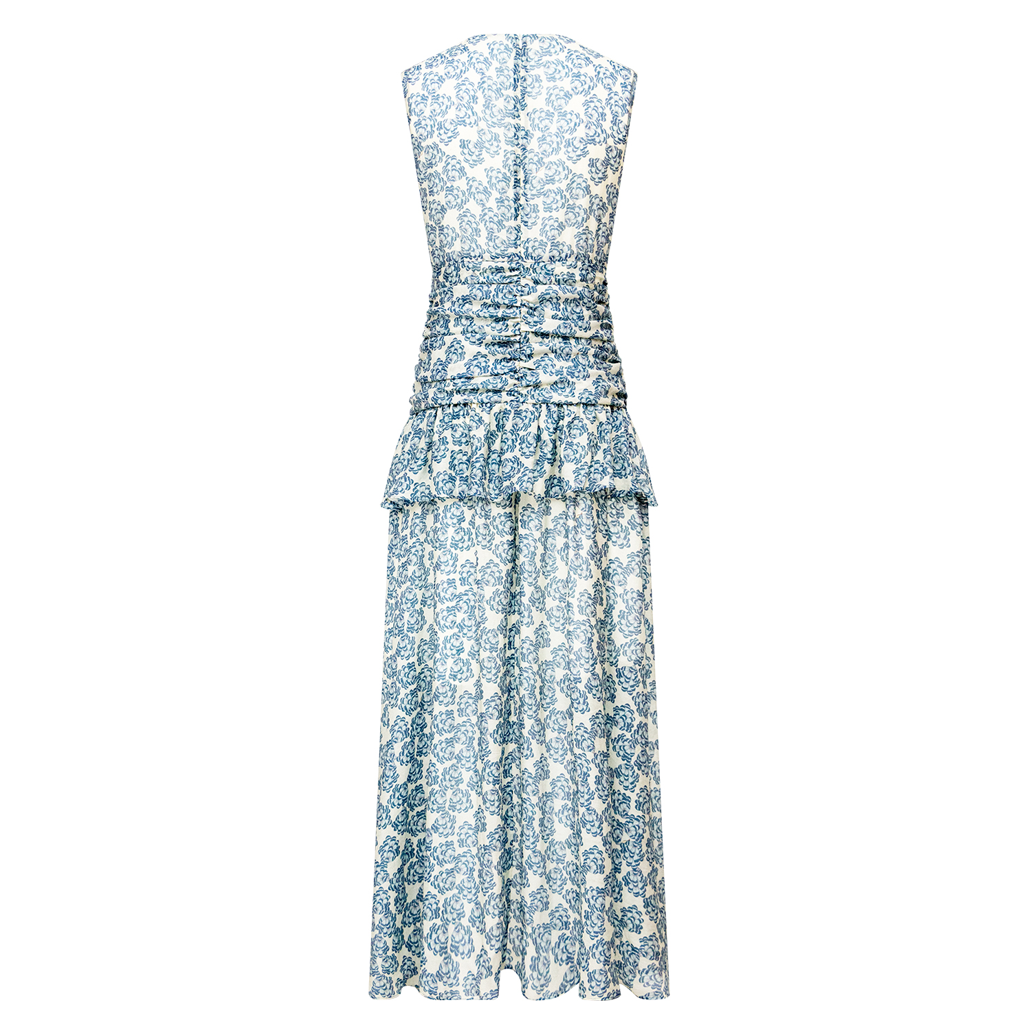 New floral print round neck dress